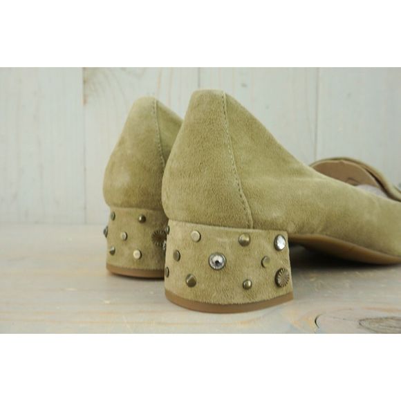 UGG ELISE STUDDED BLING   SUEDE BLOCK HEELS 10 NIB - Picture 4 of 11